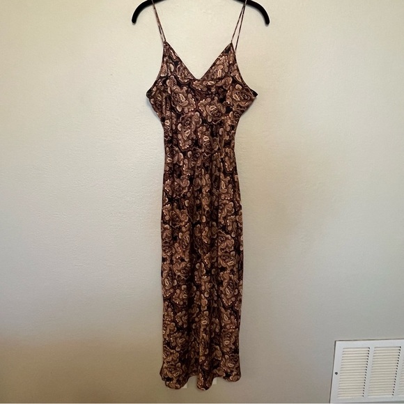 Noli Lotan and Target Black and Brown Paisley Print Slip Dress Size Medium - Picture 9 of 15